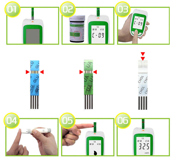 At home cholesterol test monitor