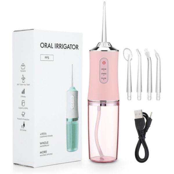 Cordless Water Flosser Teeth Cleaner Portable Oral Irrigator Dental Shower