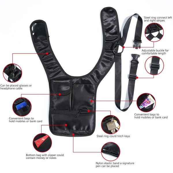 Hidden Slinger Anti Theft Concealed Underarm Storage Bag For Travel