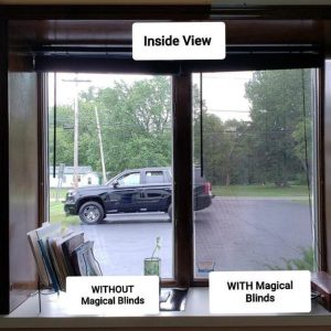 1 Way Vision Horizontal Blinds Applies To Exterior