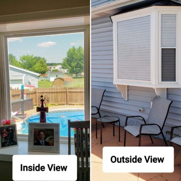 1 Way Vision Horizontal Blinds Applies To Exterior