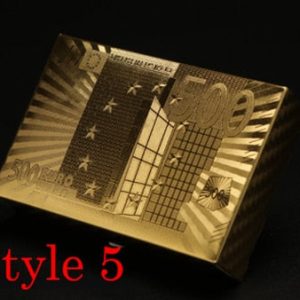 Waterproof Golden Playing Durable Cards