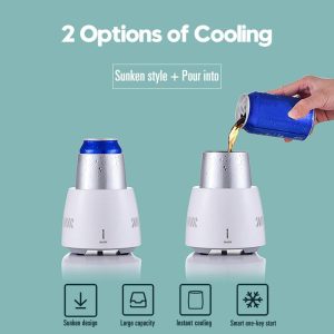 Portable Fast Cooling Cup Electronic Refrigeration Cooler For Beer Wine Beverage Mini Electric