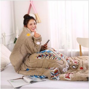 Wearablanket Wearable Lazy Quilt With Sleeves