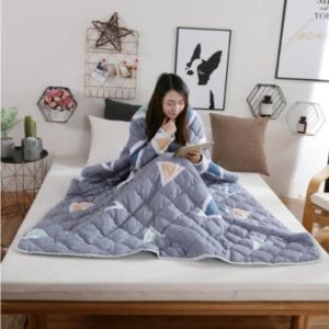 Wearablanket Wearable Lazy Quilt With Sleeves