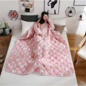 Wearablanket Wearable Lazy Quilt With Sleeves