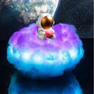 Led Colorful Cloud Astronaut Lamp Night Light For Kids