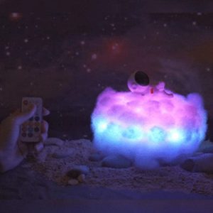 Led Colorful Cloud Astronaut Lamp Night Light For Kids