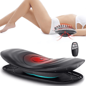 Back Massager Electric Lumbar Traction For Back Pain Heat Press Machine