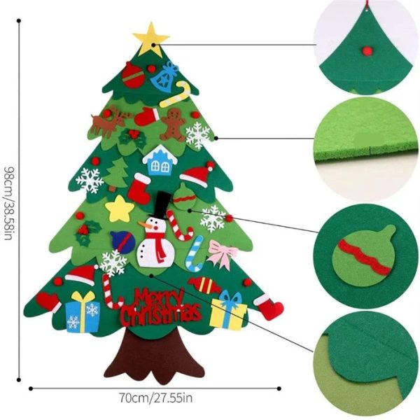 Diy Felt Christmas Tree Set