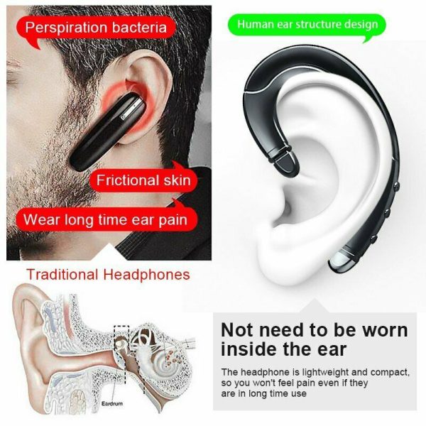 Wireless Bone Conduction Earphone Bluetooth 5 0 Headset