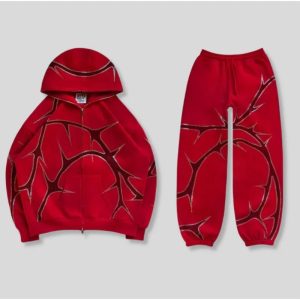 Rhinestone Unisex Hoodie And Jogger Pant Set