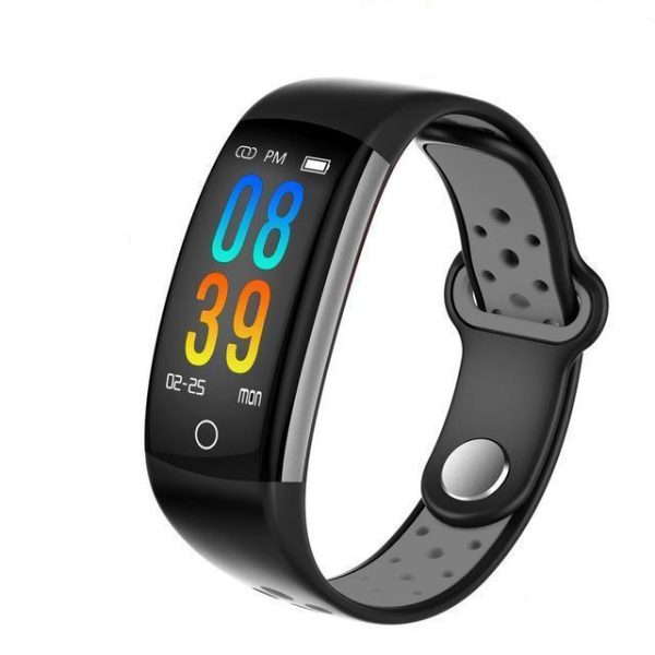 0.96 Lcd Q6 Smart Band Heart Rate Monitor Ip68 Waterproof Blood Pressure Oxygen Fitness Tracker