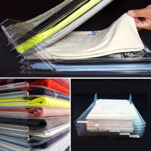 10 Layer Clothes Storage Board Fold Clothing Organizer T-Shirt Document Closet Drawer Divider Organizer