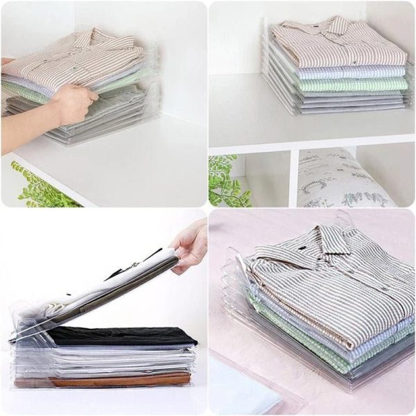 10 Layer Clothes Storage Board Fold Clothing Organizer T-Shirt Document Closet Drawer Divider Organizer