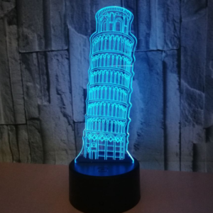 3D Nightlight Of The Leaning Tower Of Pisa