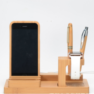 Bamboo Mobile And Watch Holder