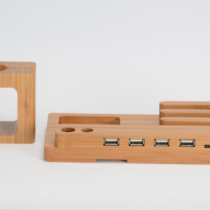 Bamboo Mobile And Watch Holder