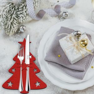 4-Piece Christmas Tree Cutlery Set