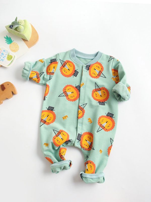 Baby Cartoon Long-Sleeved Romper