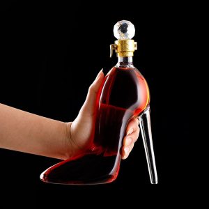 Elegant Glass High Heels Bottle