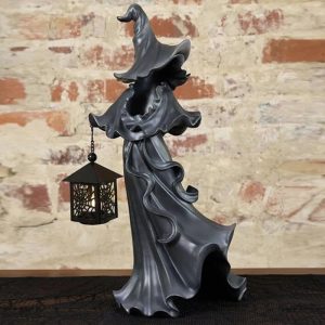 Witch With Lantern Decoration