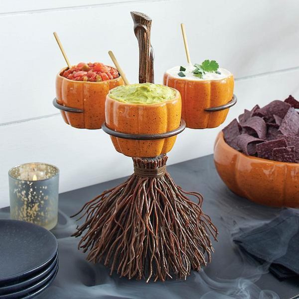 Halloween Pumpkin Snack Bowl Stand