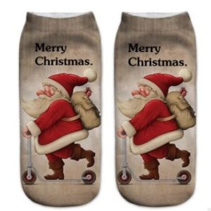 3D Printed Christmas Low Cut Ankle Sport Socks