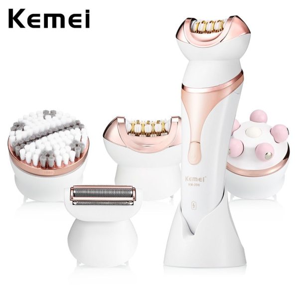 4-In-1 Rechargeable Electric Epilator Multi-Function Epilator Lady Hair Removal Massager Set