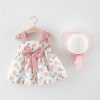 Baby Girl Thin Princess Dress With Hat