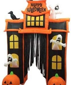 Spooky House Yard Inflatable 10' Tall |Decoration For Home/Yard/Lawn/Halloween Party