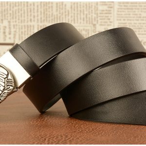 Elephant Automatic Buckle Belt Cowhide Casual