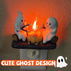 1 1 (2Pcs) Phantasm Halloween Ghost Campfire Flickering Nightlight