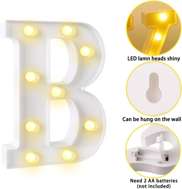 Diydec Halloween Decorations-3 Led Marquee Light Up Letters Sign Boo Halloween Letter Lights For Home Indoor Kitchen Fireplace Party Table Decor Supplies