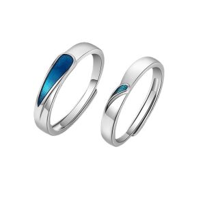 Fashion Blue Tear Ring Drops