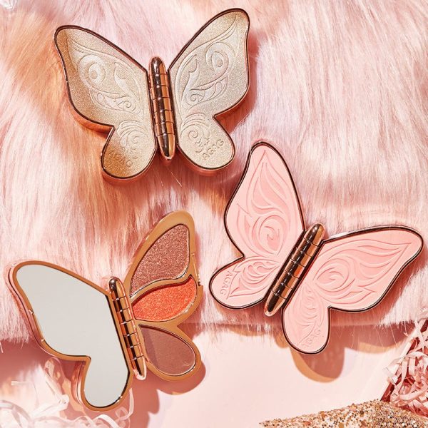 6 Colors Eyeshadow Palette Butterfly Glitter Matte Makeup Plate