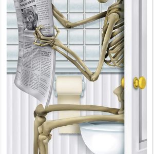 Beistle Skeleton Restroom Door Cover Party Accessory