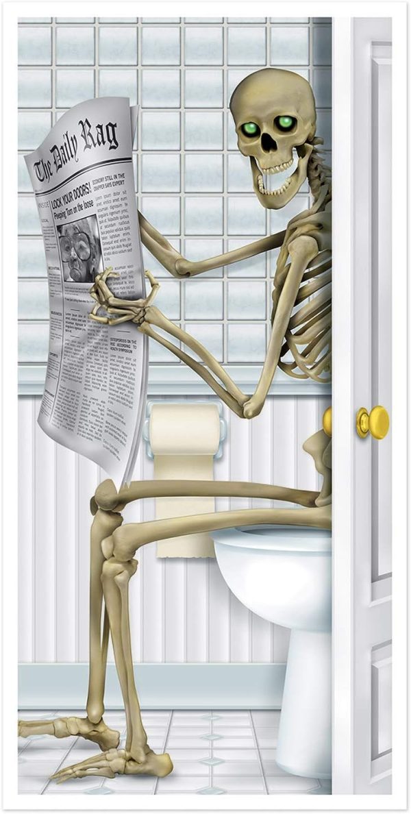 Beistle Skeleton Restroom Door Cover Party Accessory