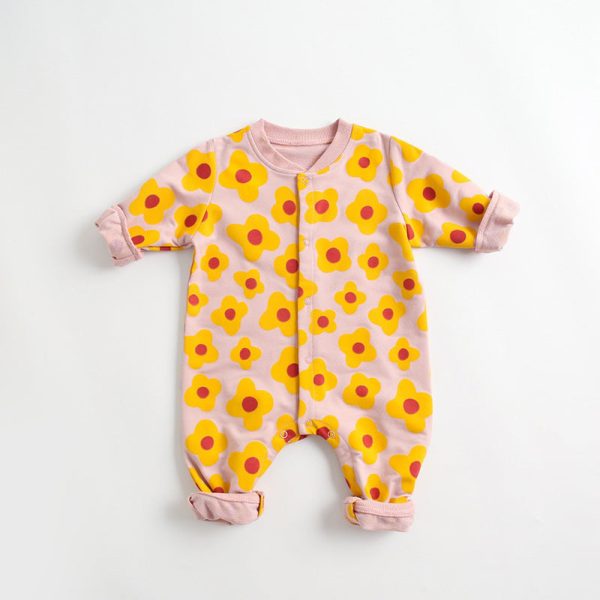 Baby Cartoon Long-Sleeved Romper