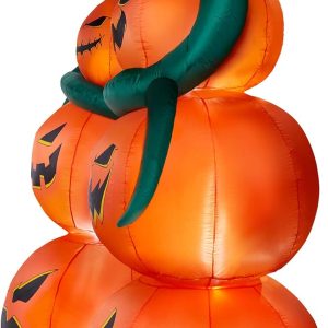 Spirit Halloween 9Ft Light-Up Jack-O'-Lantern Inflatable Archway Decoration