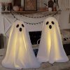 Dazonge 2 Packs Halloween Decorations, Spooky Ghost Halloween Decor With String Lights Battery Operated, Easy To Assemble Ghost Halloween Decorations Indoor