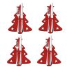 4-Piece Christmas Tree Cutlery Set