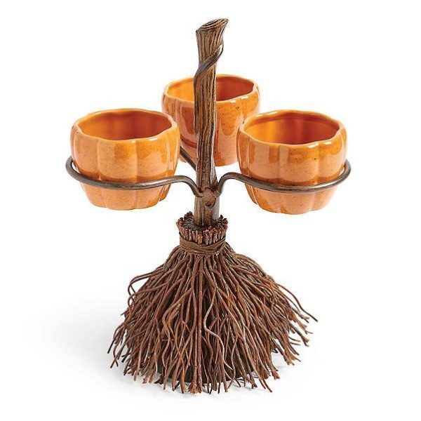 Halloween Pumpkin Snack Bowl Stand