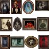 Halloween Decorations, 12 Pieces Laminated Halloween Gothic Decor Poster Frames Durable Haunted House Creepy Portraits Pictures Spooky Home Decor