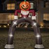 Spirit Halloween 12 Ft Light-Up Pumpkin Scarecrow Inflatable Archway