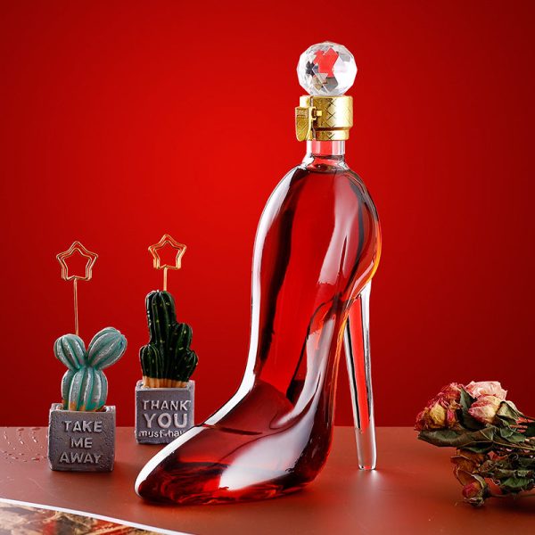 Elegant Glass High Heels Bottle