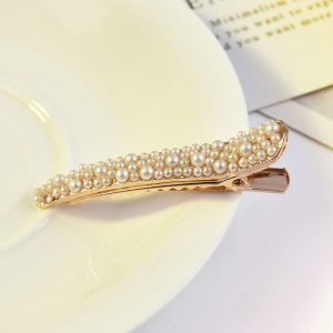 Diamond Pearl Hair Clip