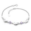 925 Sterling Silver Bracelet Dolphin Amethyst Bracelet