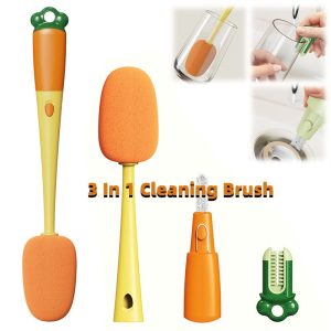 3 In 1 Multifunctional Bottle Cleaning Brush