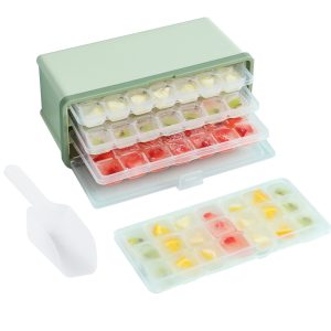 Drawer Type Plastic Ice Cube Mold With Lid And Bin